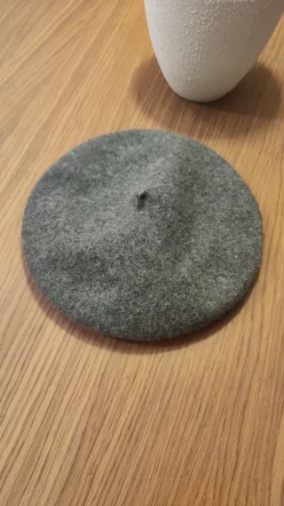 Gorro boina gris H&M