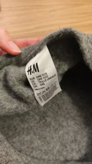 Gorro boina gris H&M