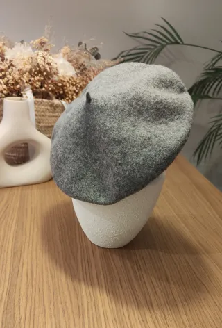 Gorro boina gris H&M