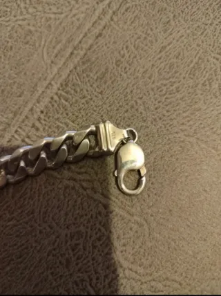 Esclava de plata con placa sin grabar