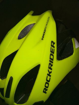 Casco Bici Rockrider Amarillo