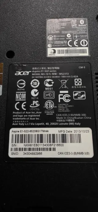 Acer Portátil Despiece