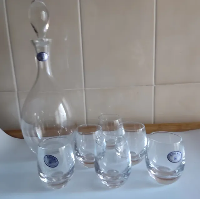 Set Liquore Cristallo Bohemia Nuovo