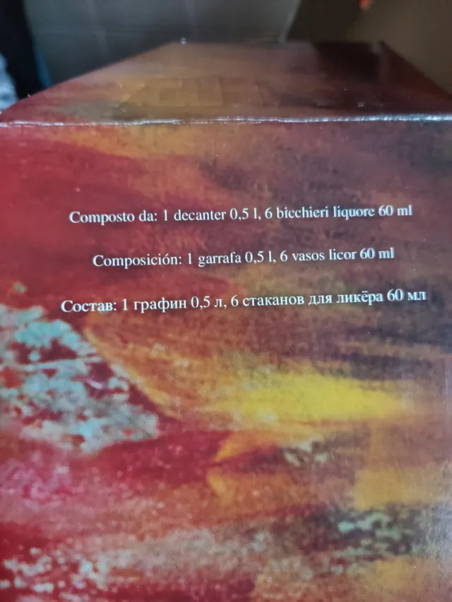 Set Liquore Cristallo Bohemia Nuovo