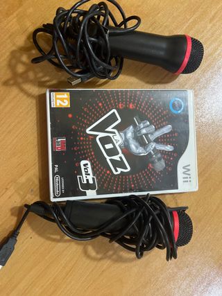 Juego Wii U La Voz 3 + 2 Micrófonos
