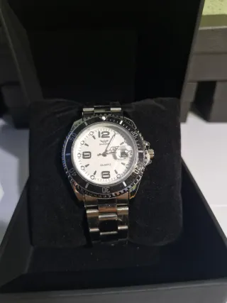 Reloj ZHOWE Caballero Plata y blanco.