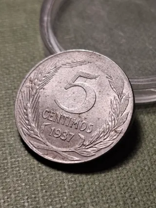 Moneda 5 Céntimos 1937 República Española