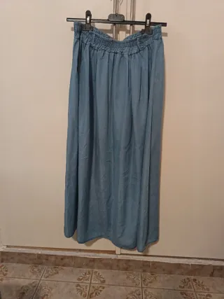 Falda vaquera larga tela fina