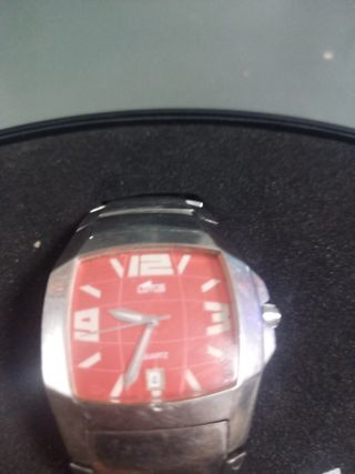 Reloj Lotus Hombre Rojo y Plateado