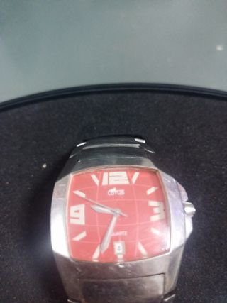 Reloj Lotus Hombre Rojo y Plateado
