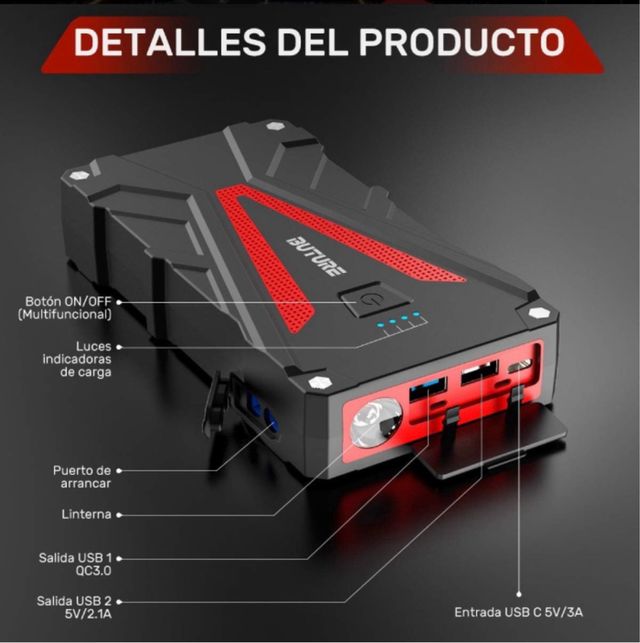 Arrancador de Batería Coche BUTURE