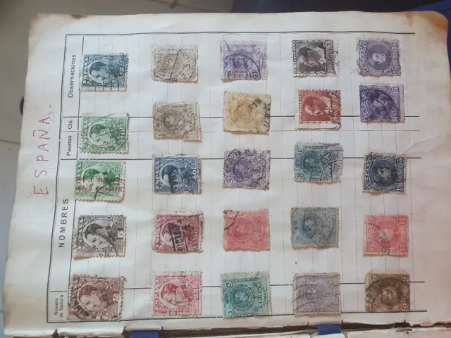 Lote sellos antiguos España