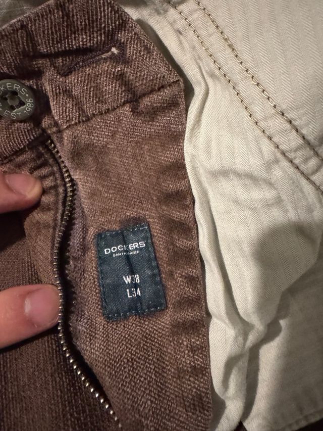 Pantalón Dockers Pana Marrón W38 L34