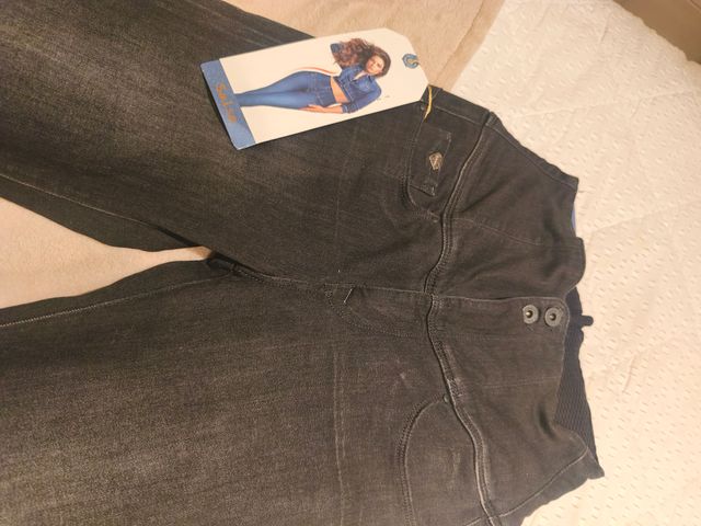 Vaqueros Salsa Diva Negros Talla 38