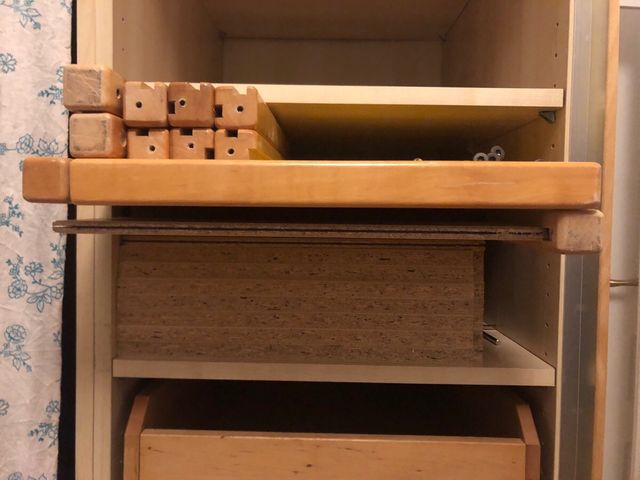 Módulo almacenaje baldas desmontable