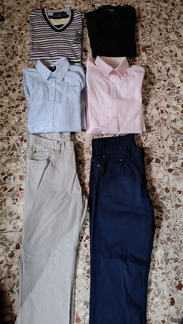 Lote 6 peças de roupa de inverno para homem - tamanho M/42