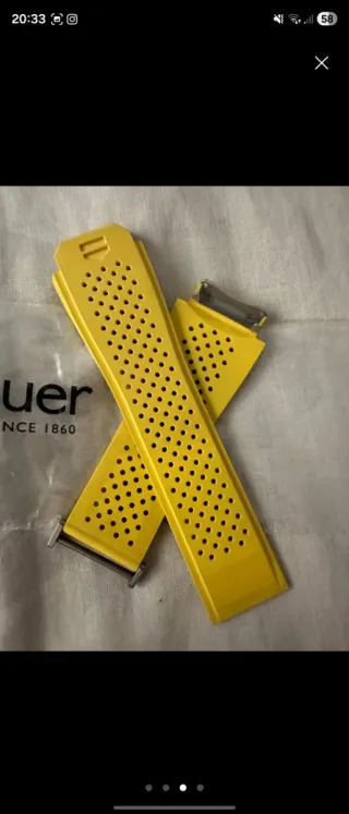 Correa TAG Heuer Connected E2 Amarilla