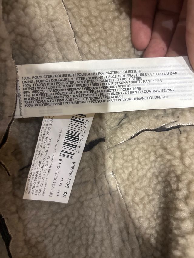 Chaqueta borrego marrón