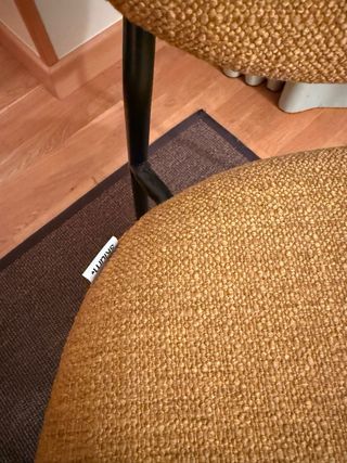 Pack 2 Sillas Comedor Tela y Metal