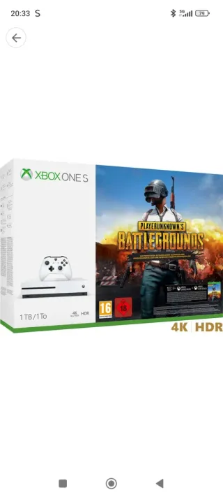 Consola Xbox one S 1Tb + PUBG
