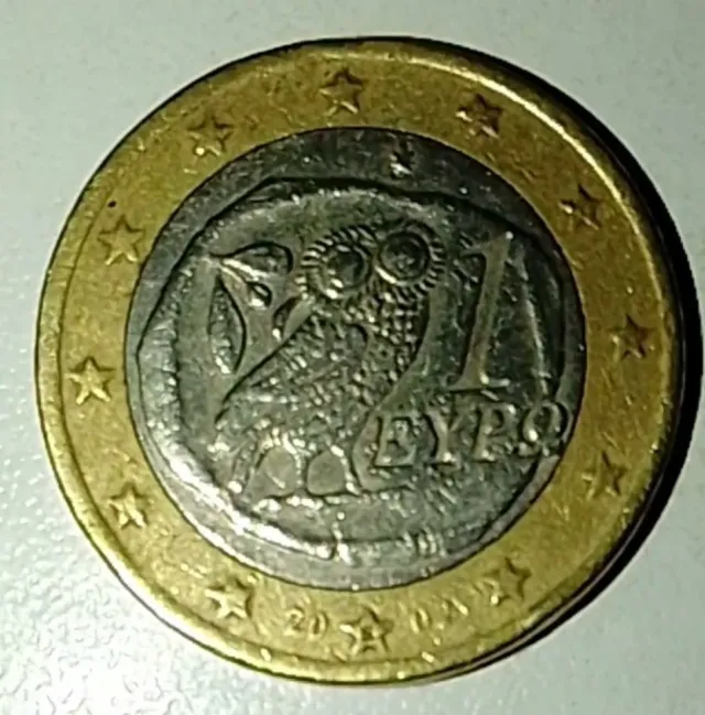 Moneda 1€ Búho 2002 S