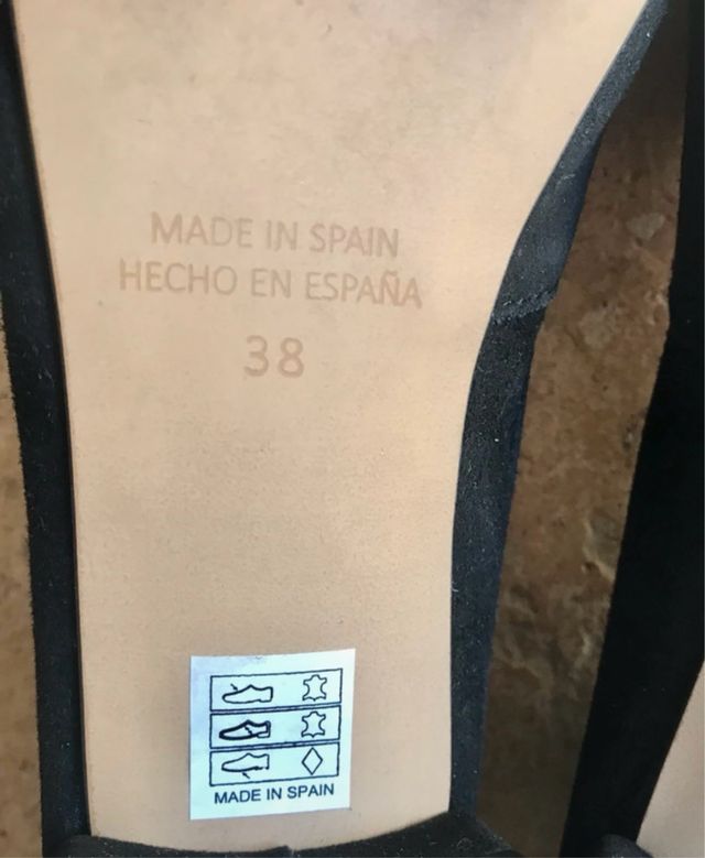 Bailarinas Euforia Ante Negro Talla 38