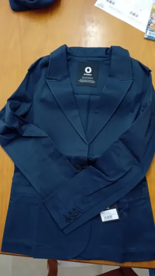 Blazer Ecoalf Mujer Talla M Azul Nuevo
