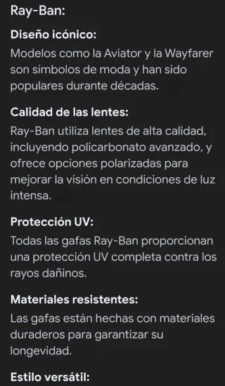Ray-Ban Gafas de Sol