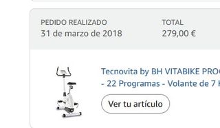 Bicicleta Estática Tecnovita BH Vitabike YH202