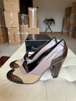 Décolleté Maria Cristina donna beige/marrone