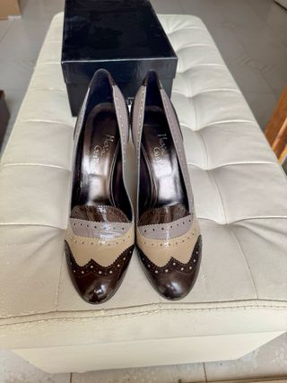 Décolleté Maria Cristina donna beige/marrone