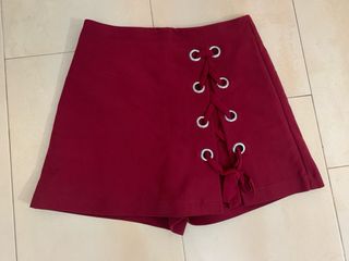 Falda pantalón con cordones