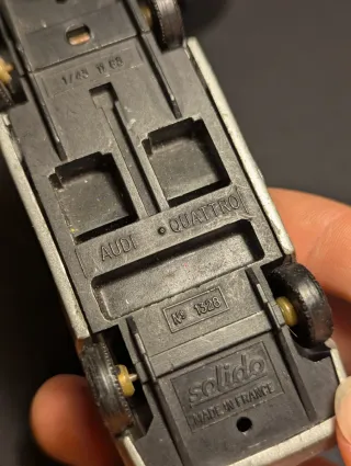 Audi Quattro Solido modellino auto d'epoca