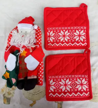 Set presine da cucina a tema natalizio