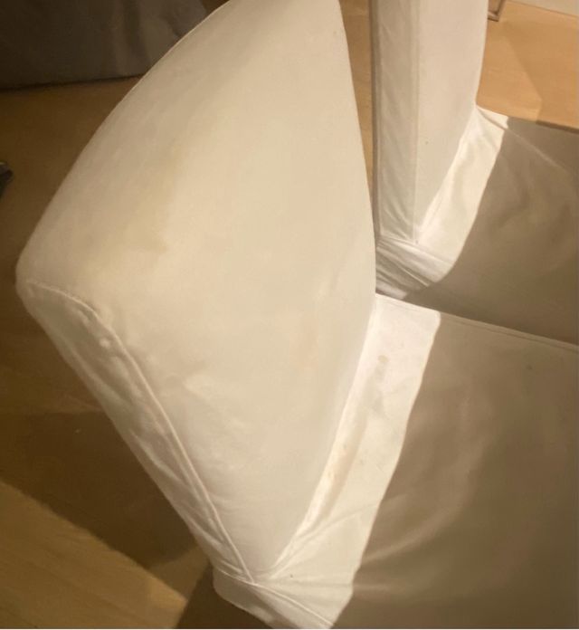Set de 3 Sillas BERGMUND IKEA Funda Larga Blanca