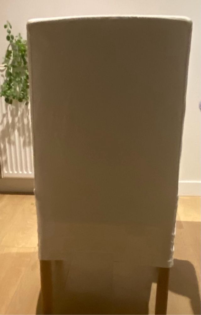 Set de 3 Sillas BERGMUND IKEA Funda Larga Blanca