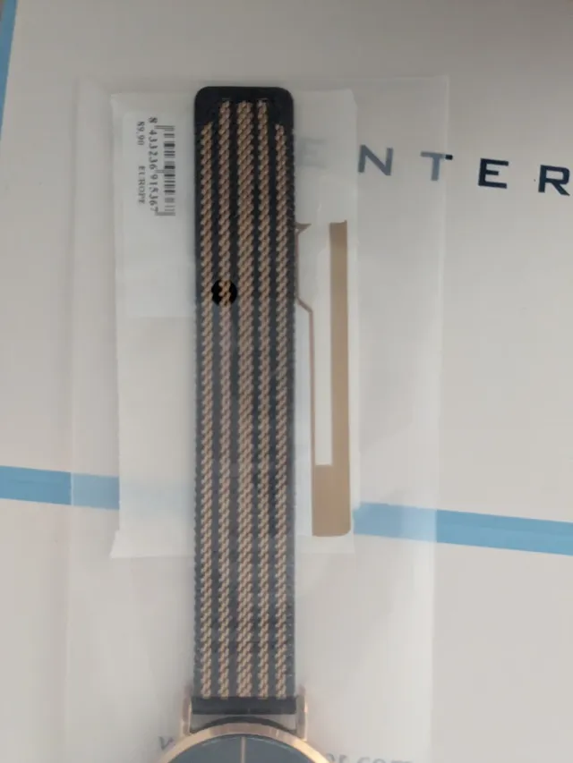 Reloj Luxenter Esfera Negra y Correa Malla