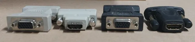 Adattatori misti VGA, DVI, HDMI (4 pezzi)