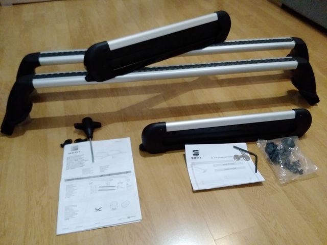 Barras y portaesquis seat leon. NUEVOS!!