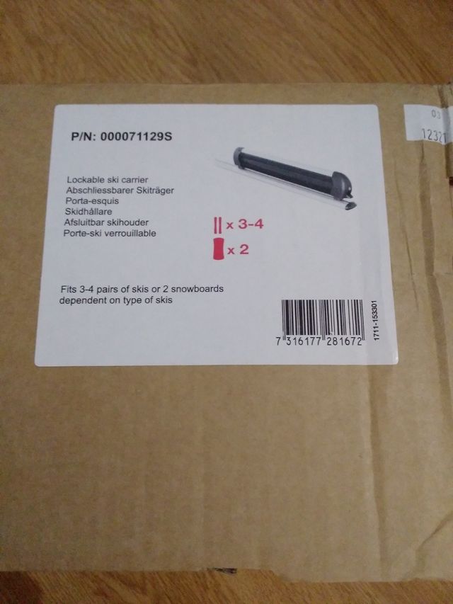 Barras y portaesquis seat leon. NUEVOS!!