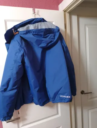 Cazadora azul  para la mieve Con capucha