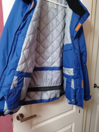 Cazadora azul  para la mieve Con capucha