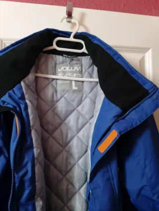 Cazadora azul  para la mieve Con capucha