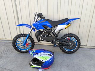 Minimoto Cross 49cc Niños Azul