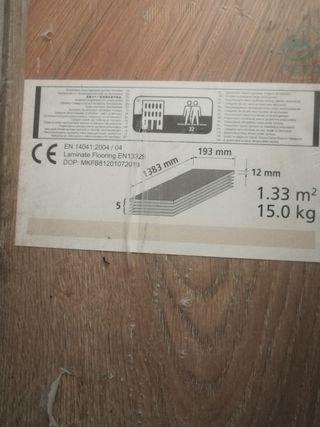 Suelo laminado,herramientas, aislante y guillotina