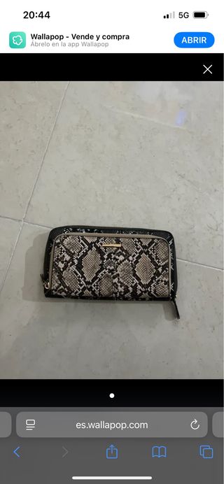 Monedero estampado serpiente