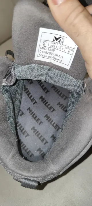 Botas Goretex mujer. Millet Gtrek3. Talla 39 1/3