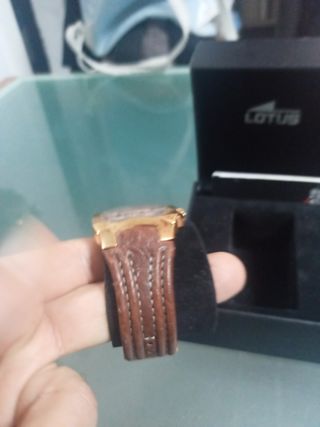 Reloj Lotus Hombre Dorado y Marrón