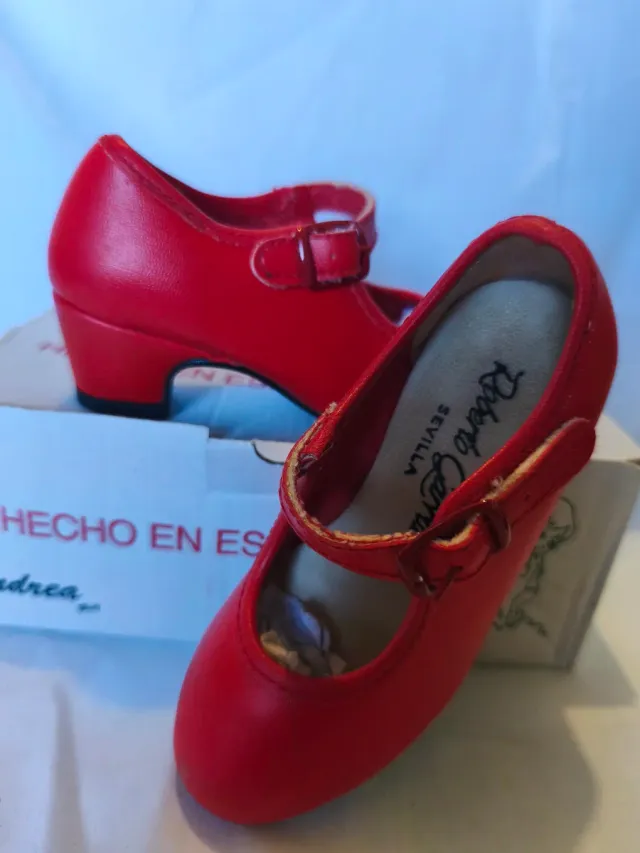 Zapatos Flamenca Tacón Talla 22