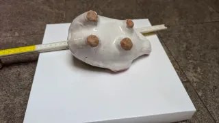 Salvadanaio ceramica dipinta a mano